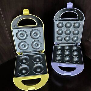 Set of 2 Babycakes Mini Donut AND Cake Pop Makers – Perfect for Baking